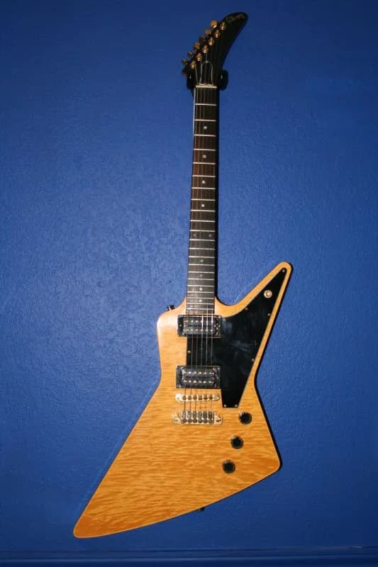 A Gibson Explorer electric guitar